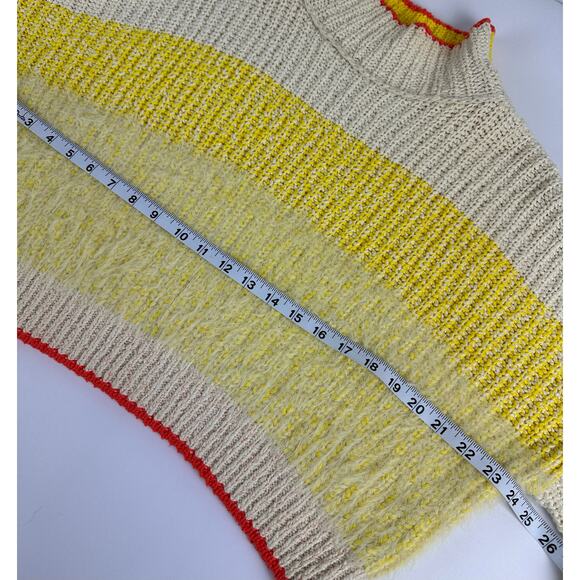 Free People Size XS Sunbrite Cotton Blend Sweater Cropped Oversized REVOLVE - Picture 14 of 16